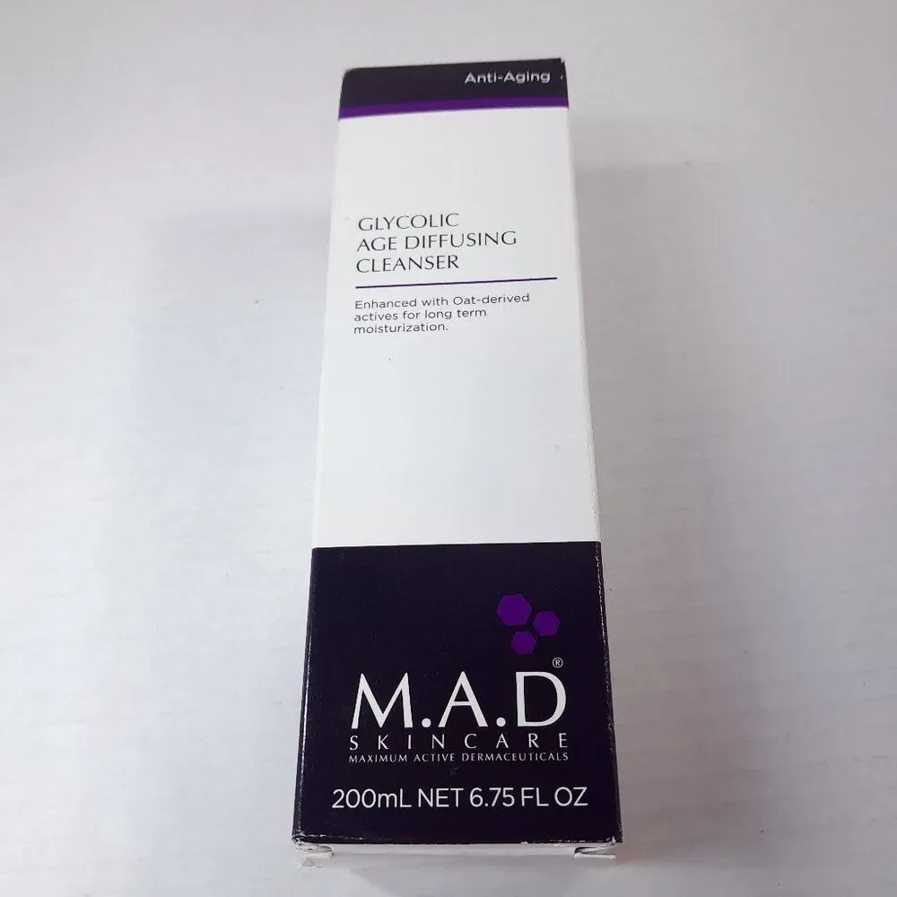 NEW MAD Skincare Glycolic‎ Age Diffusing Cleanser Anti-Aging Wash 6.75 oz x7/24
